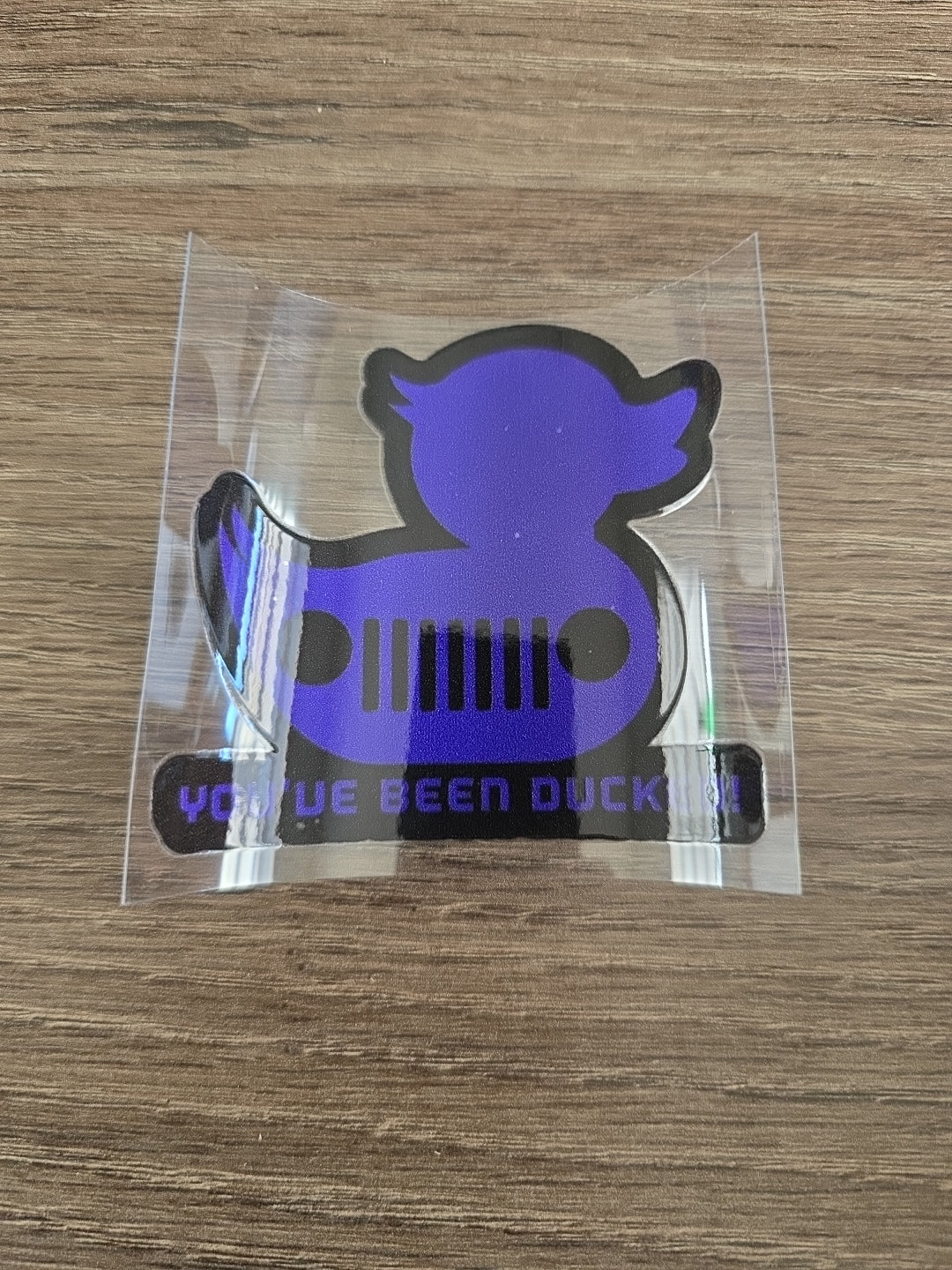You’ve Been Ducked – Solid Multicolor Rubber Duck UV DTF Ducking Decal for Jeep & Vehicle Windows