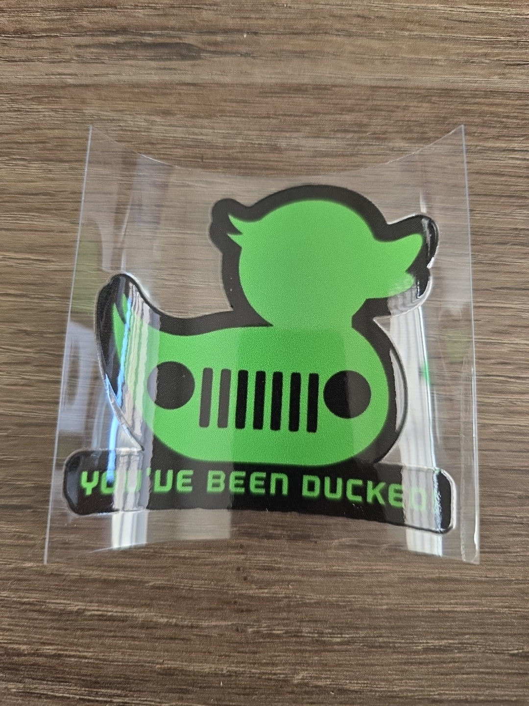 You’ve Been Ducked – Solid Multicolor Rubber Duck UV DTF Ducking Decal for Jeep & Vehicle Windows