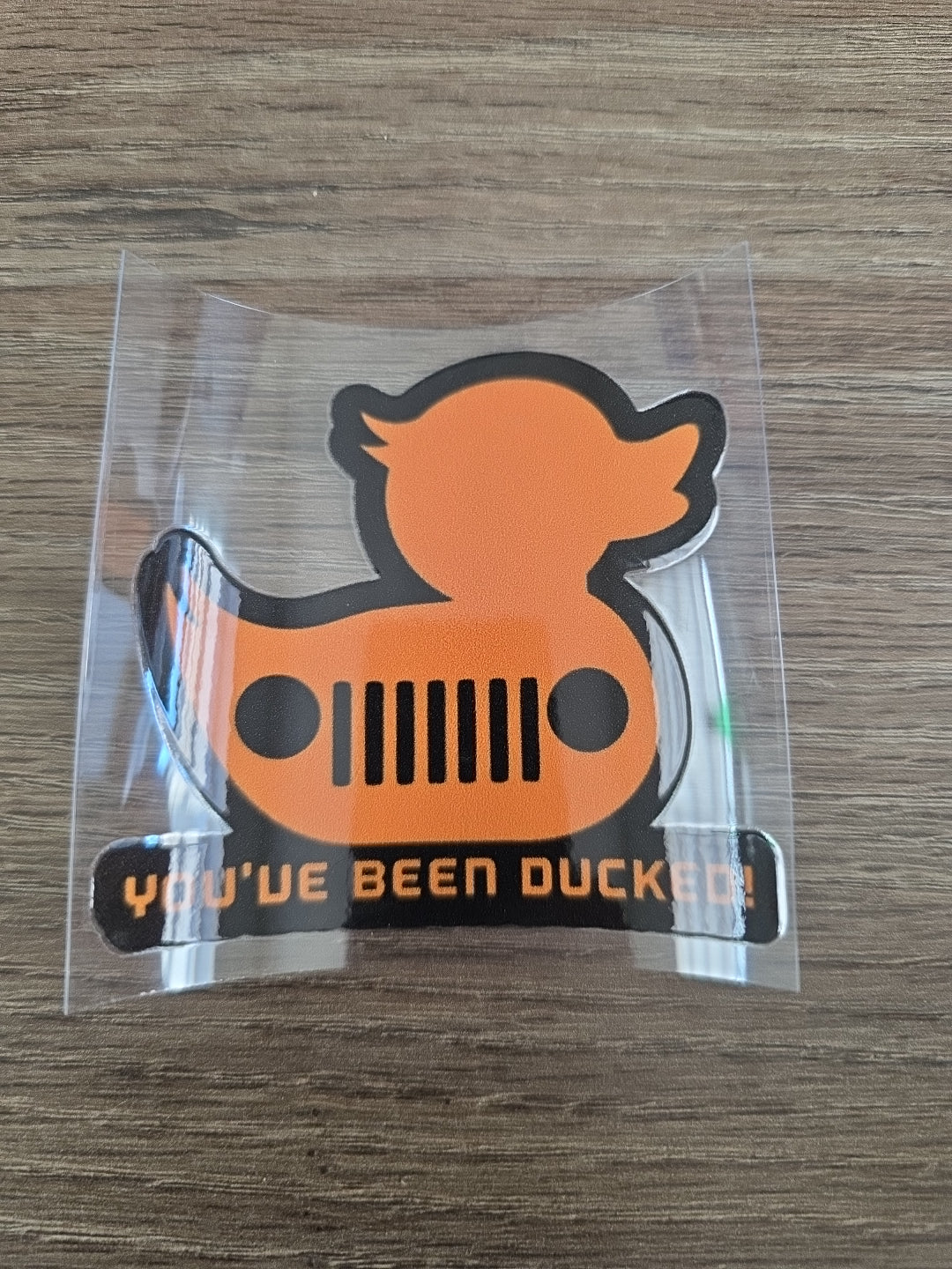 You’ve Been Ducked – Solid Multicolor Rubber Duck UV DTF Ducking Decal for Jeep & Vehicle Windows