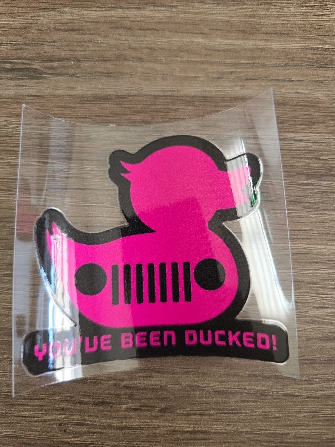 You’ve Been Ducked – Solid Multicolor Rubber Duck UV DTF Ducking Decal for Jeep & Vehicle Windows