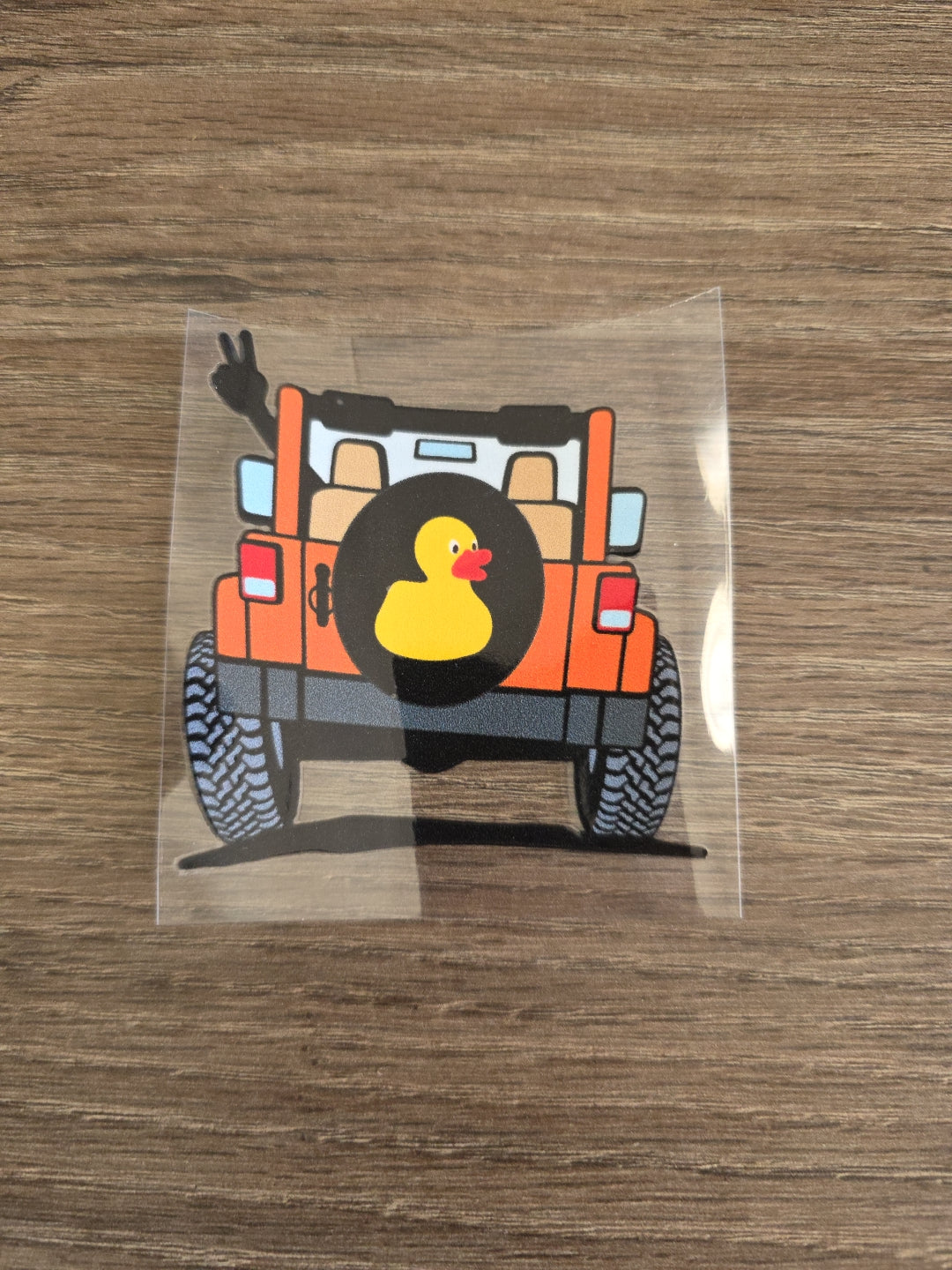Rubber Duck – Multicolor UV DTF Decal for Jeep & Vehicle Windows