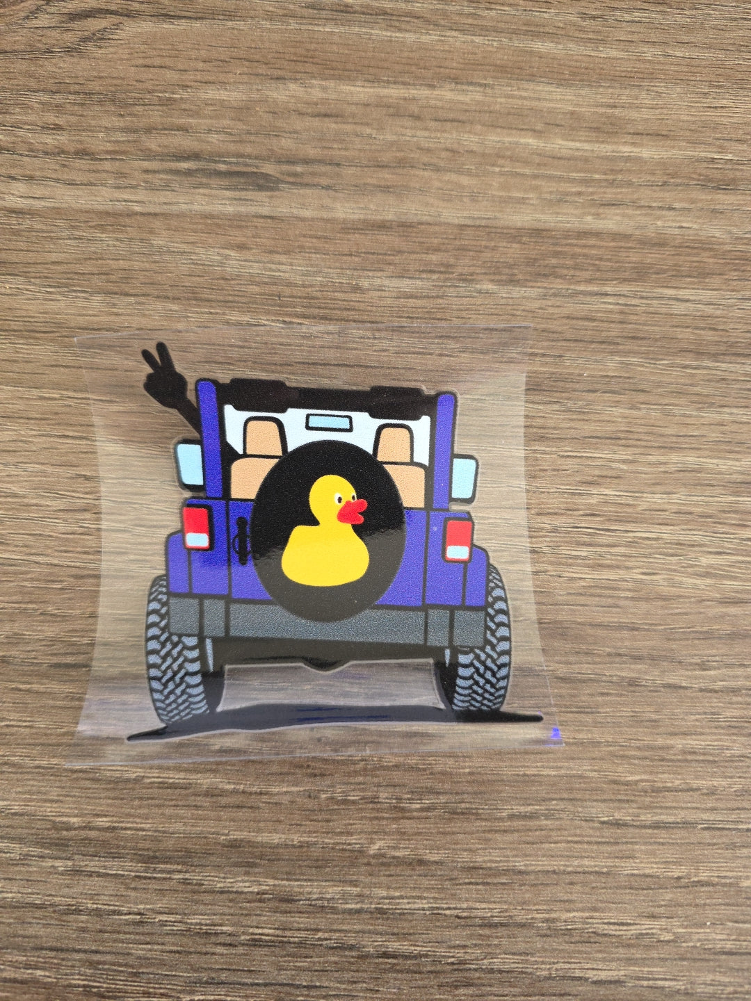 Rubber Duck – Multicolor UV DTF Decal for Jeep & Vehicle Windows