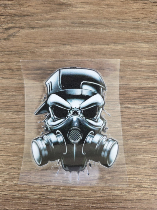 Graffiti Artist Masked Cartoon With Hat UV DTF Decal Sticker Waterproof USA