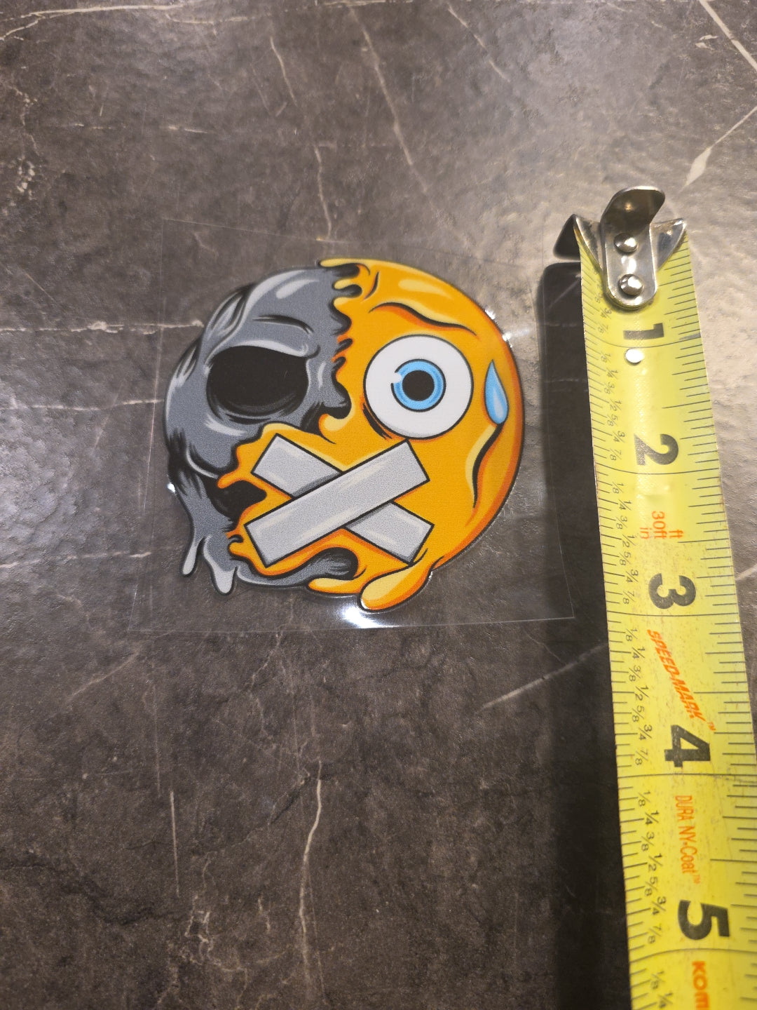 Cross Bandage Zombie Smiley Face Emoji UVDTF Decal Sticker Color Waterproof