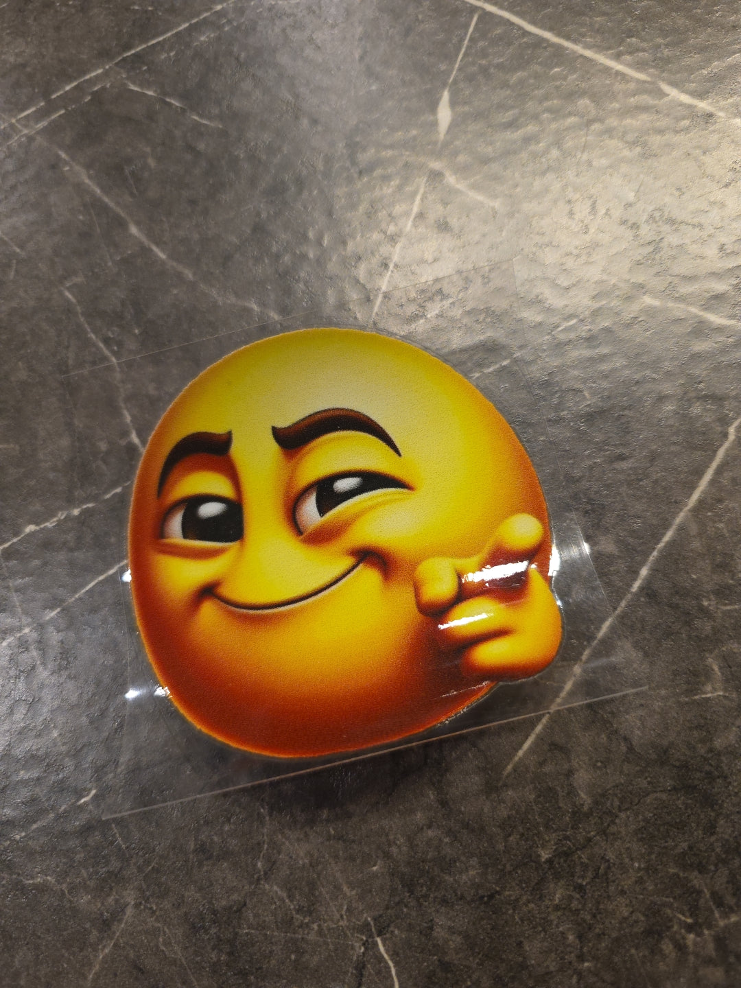 You're Awesome Smiley Face Emoji UVDTF Raised Decal STICKER Waterproof Color