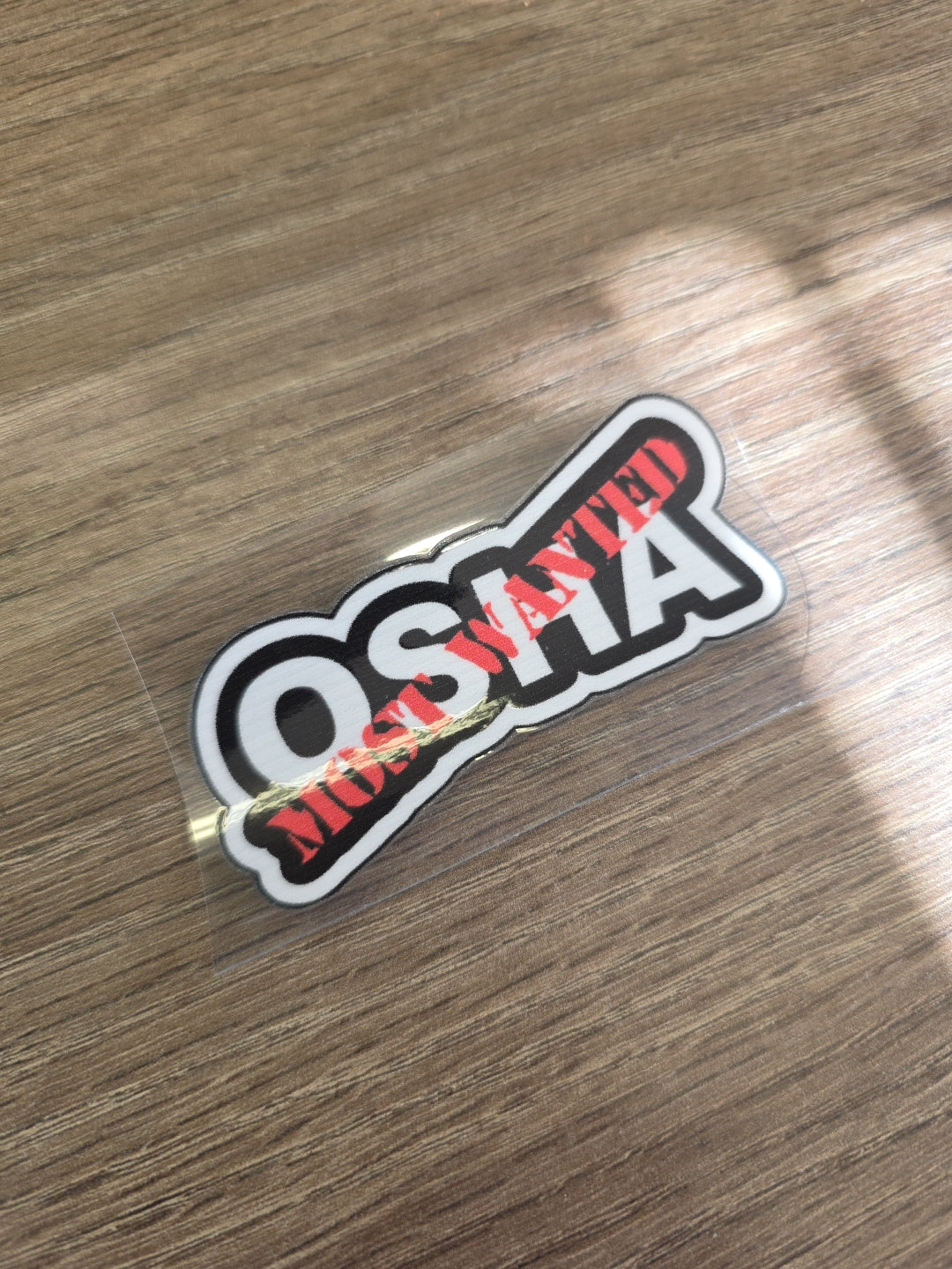 Funny OSHA Parody Decal – Jobsite Humor Hard Hat Sticker | UV DTF