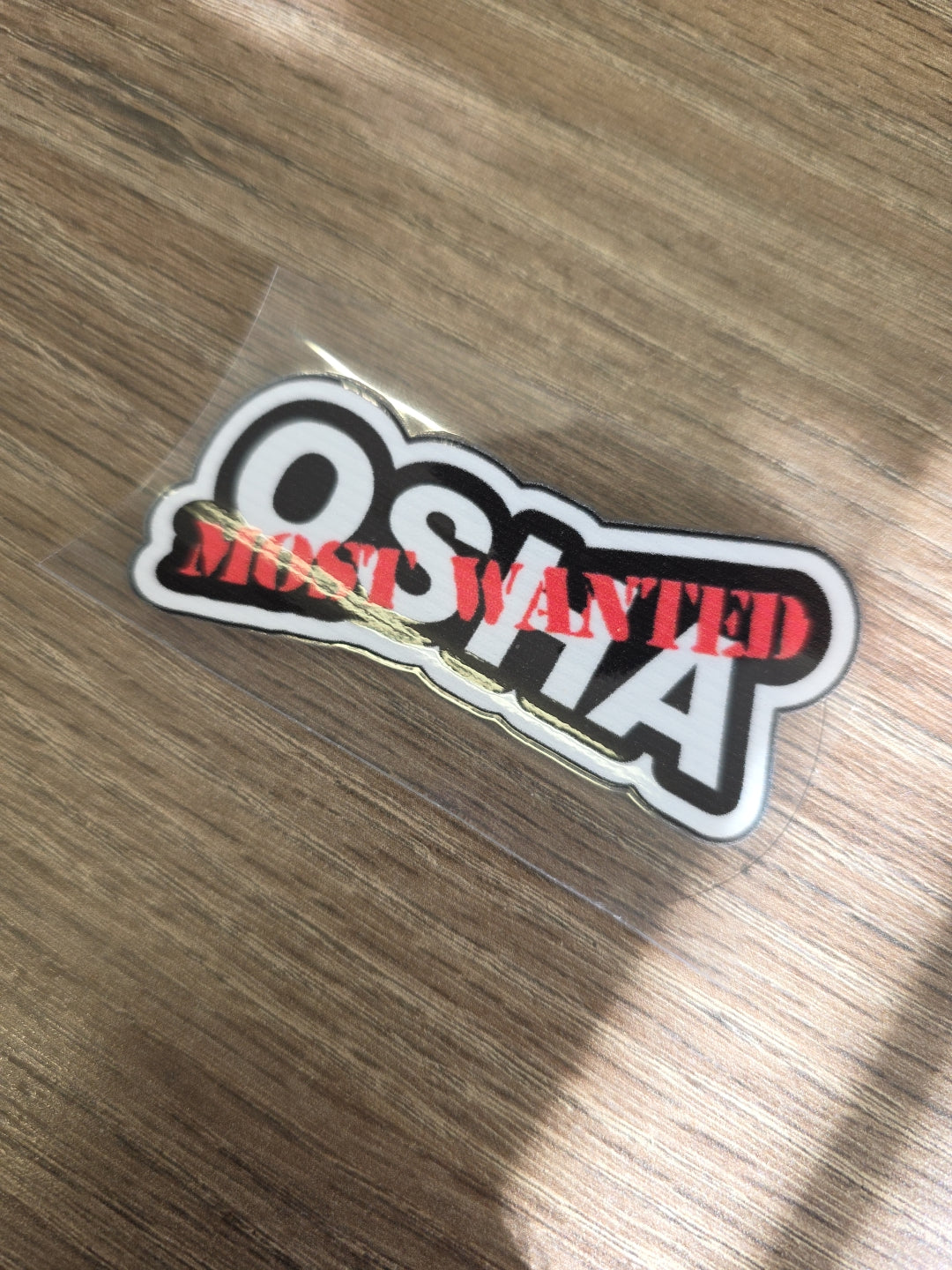 Funny OSHA Parody Decal – Jobsite Humor Hard Hat Sticker | UV DTF