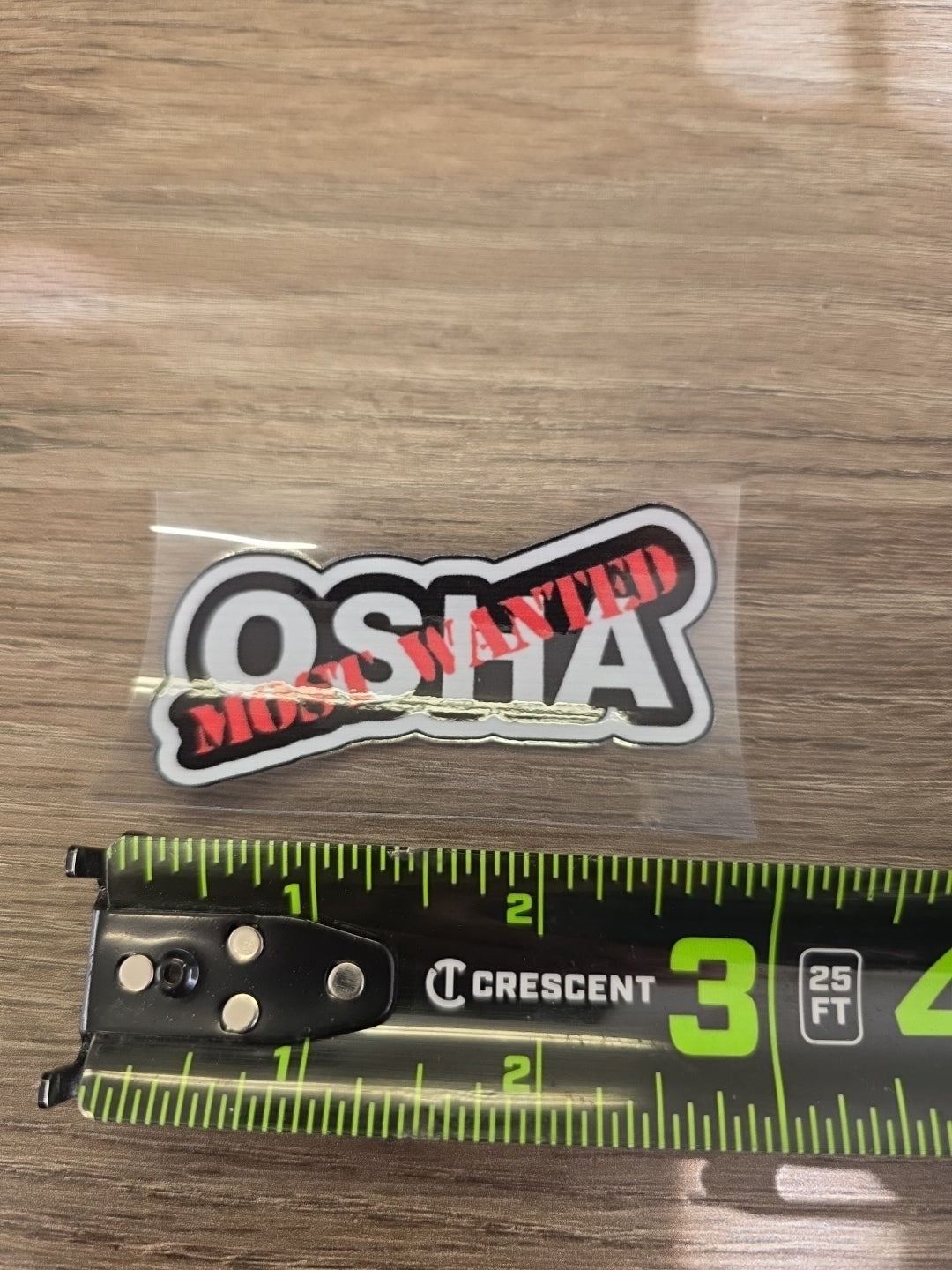 Funny OSHA Parody Decal – Jobsite Humor Hard Hat Sticker | UV DTF