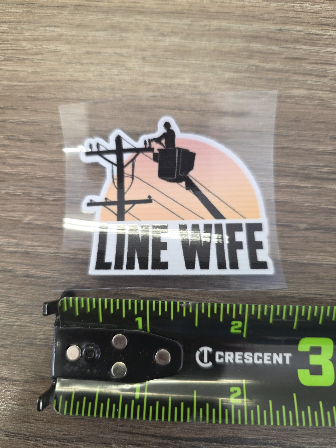 Line Wife Decal – Lineman Support UV DTF Sticker