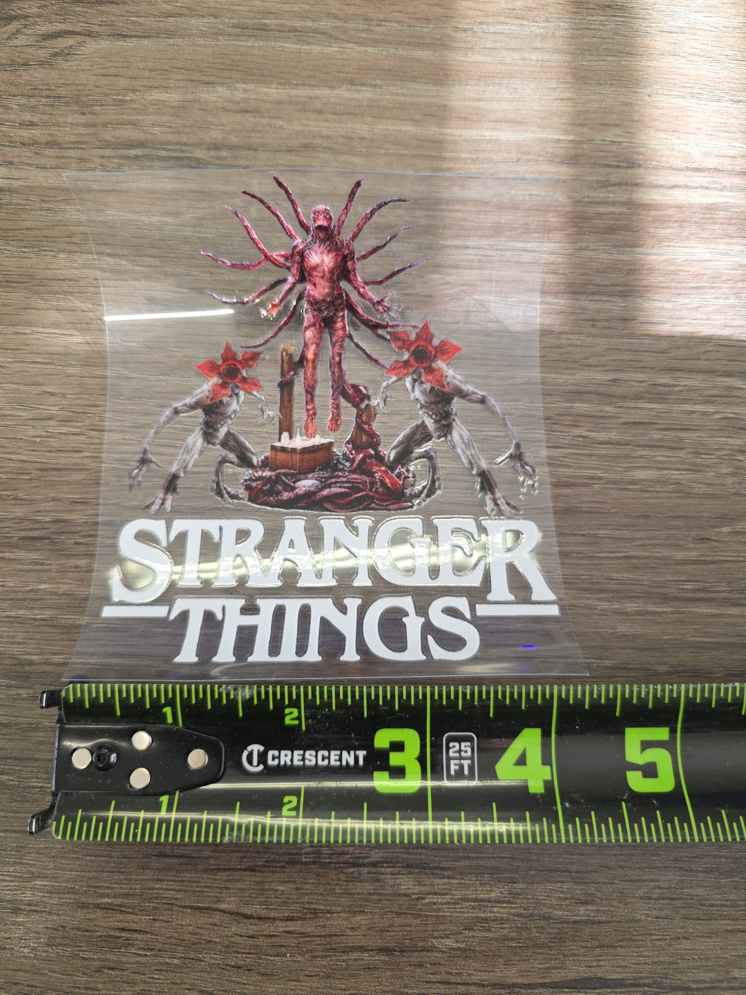 Stranger Things UV DTF Transfer – Upside Down Monster Design for Hard Surfaces