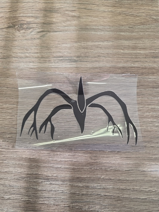 Stranger Things Mind Slayer Silhouette UV DTF Transfer – Mind Slayer Design for Hard Surfaces