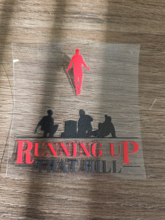 Stranger Things “Running Up That Hill” UV DTF Transfer – Upside Down Scene Design for Hard Surfaces