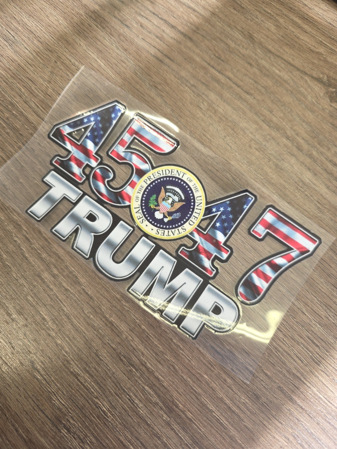 Trump 45 47 Decal