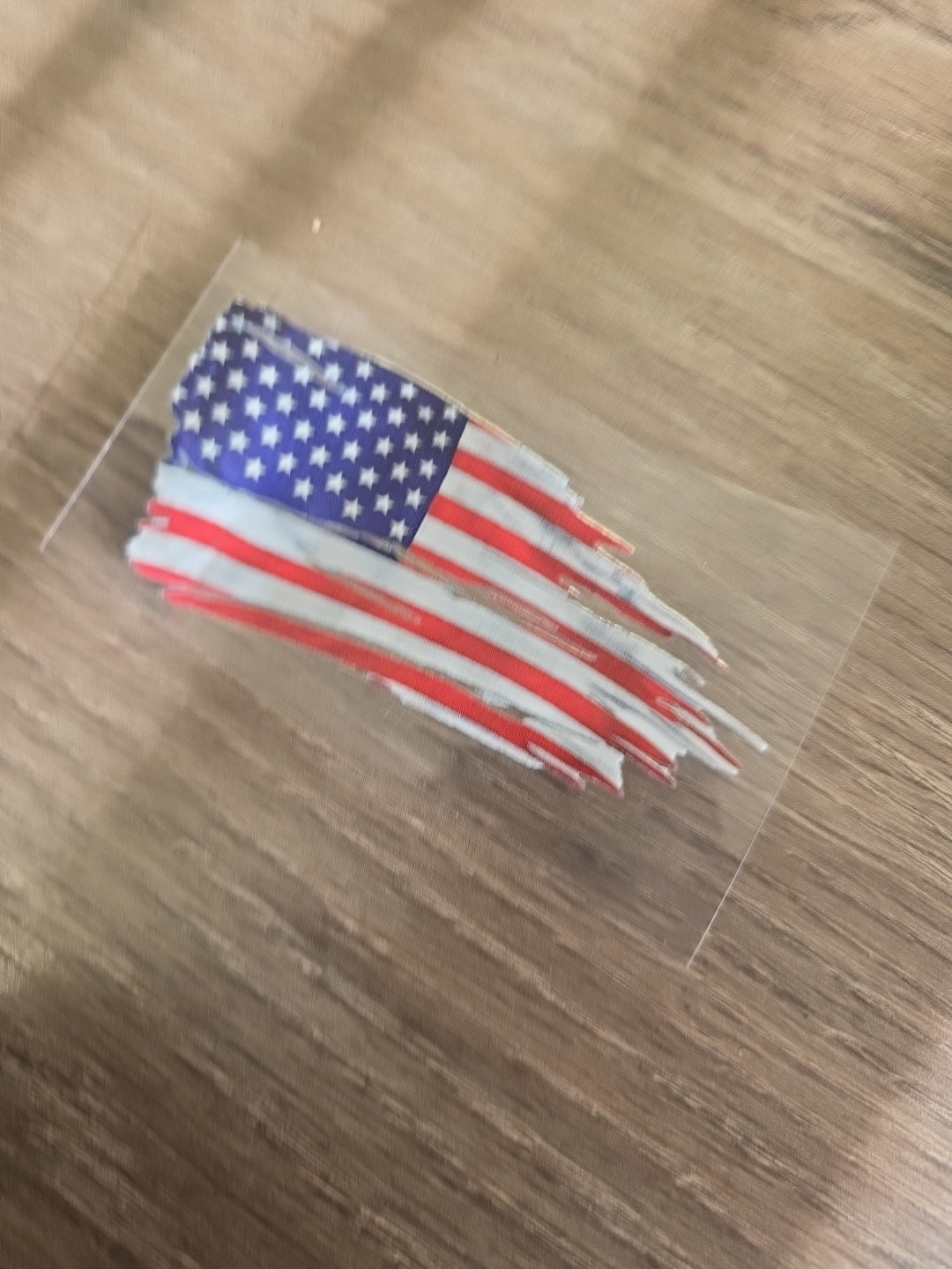 Tattered US Flag 3in x 5in