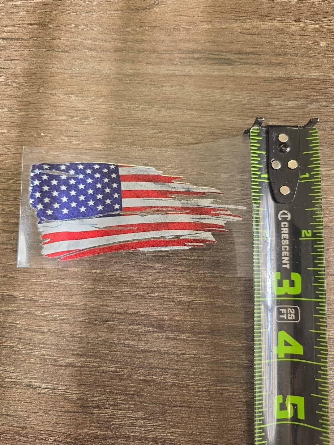 Tattered US Flag 3in x 5in