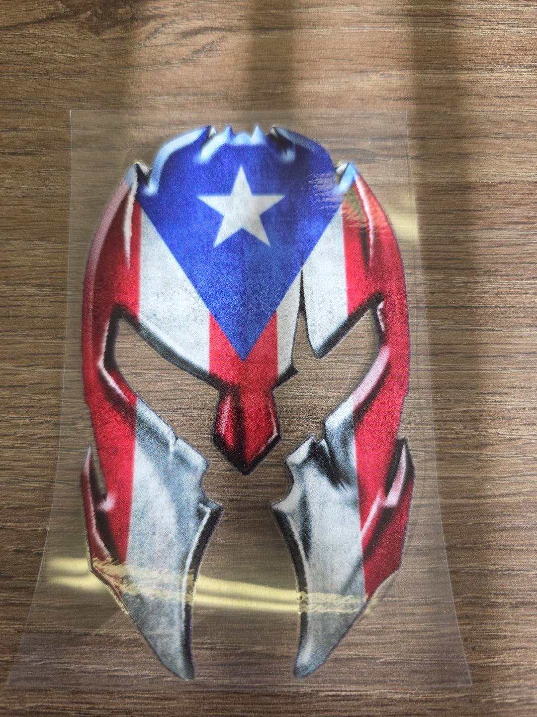 Puerto Rico Spartan Helmet