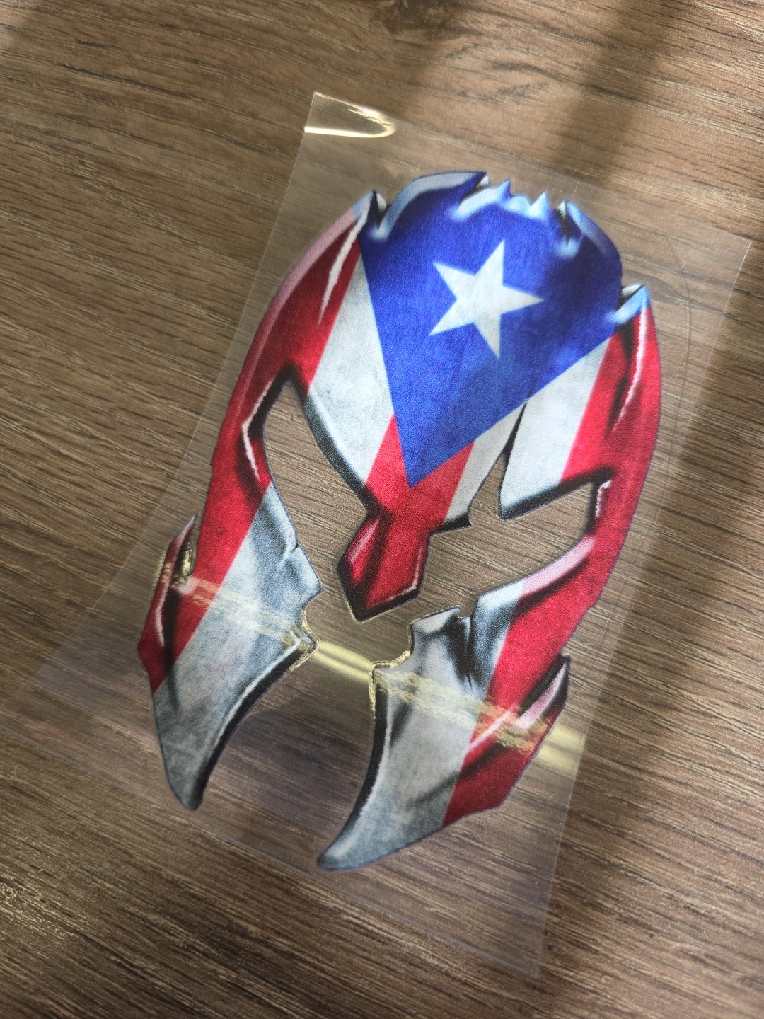 Puerto Rico Spartan Helmet