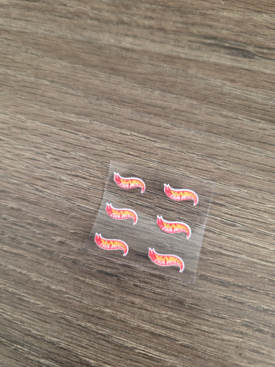 Mini 6pk Hot Wheels Standard Print Logo .5in