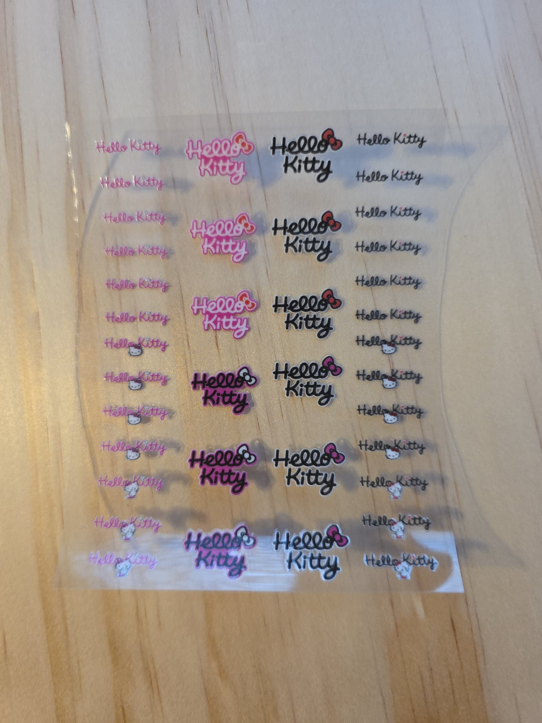 Hello Kitty Text Livery for 1:64 Scale Diecast Cars
