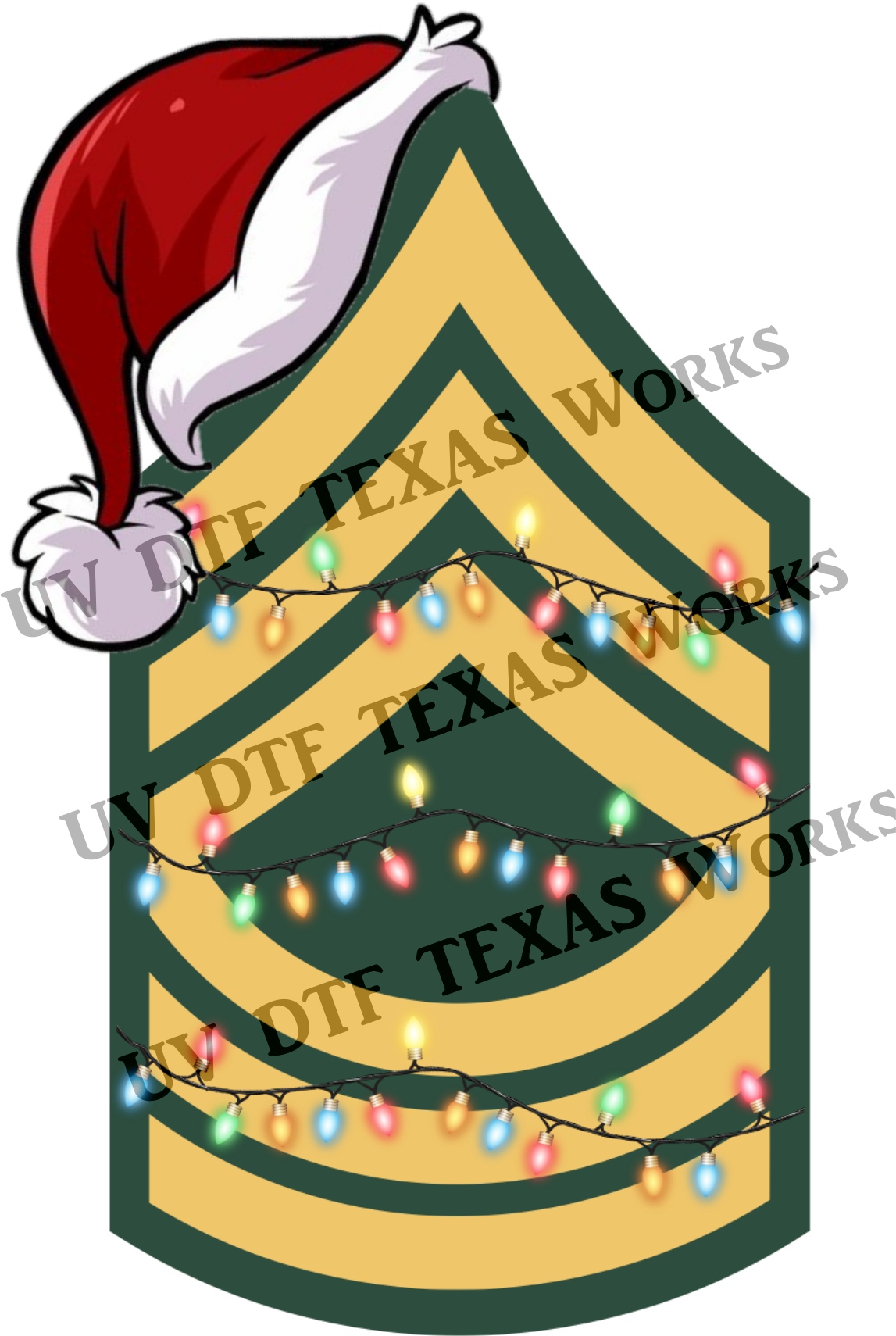 Military Rank Christmas Ornament