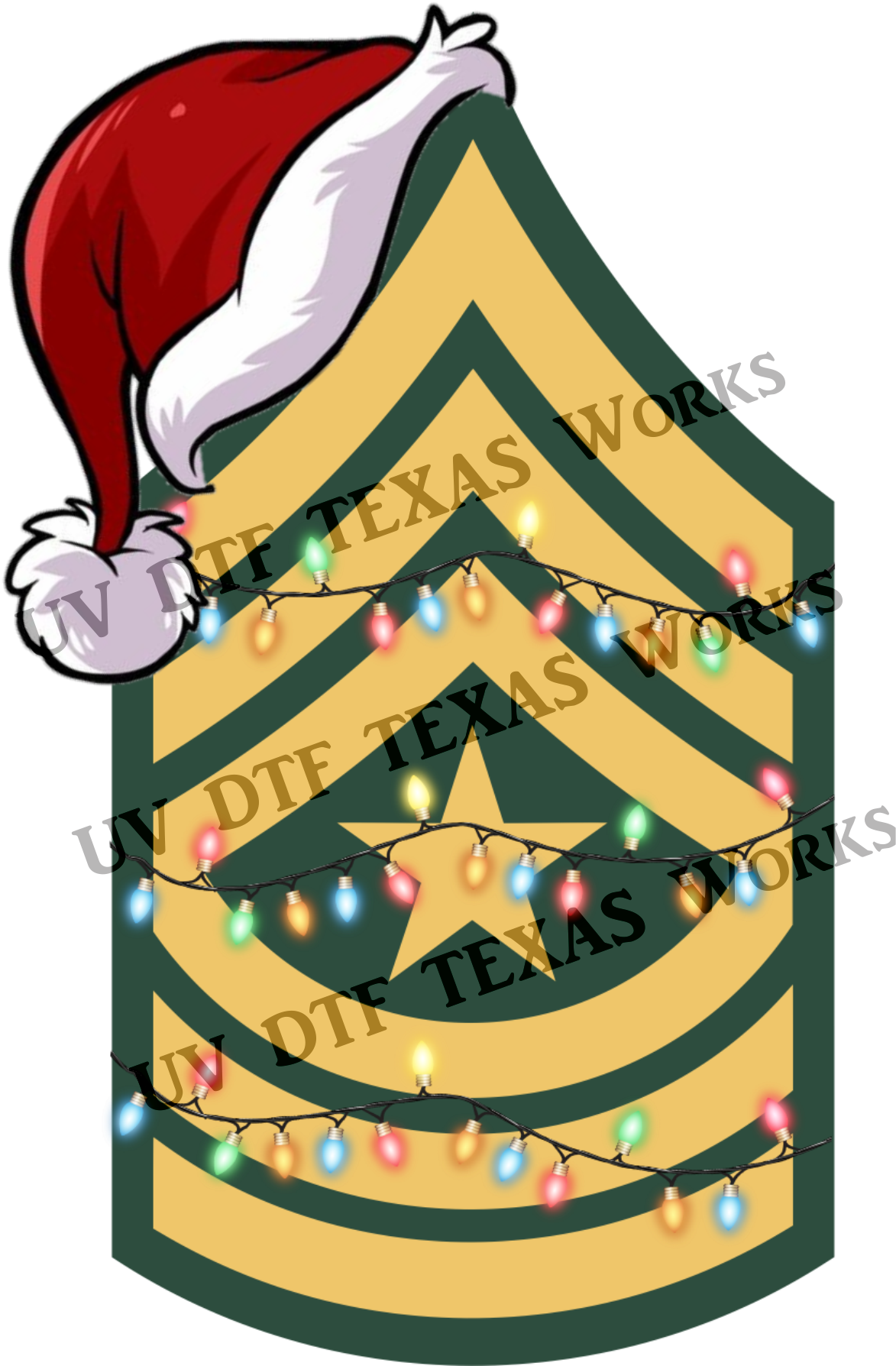 Military Rank Christmas Ornament