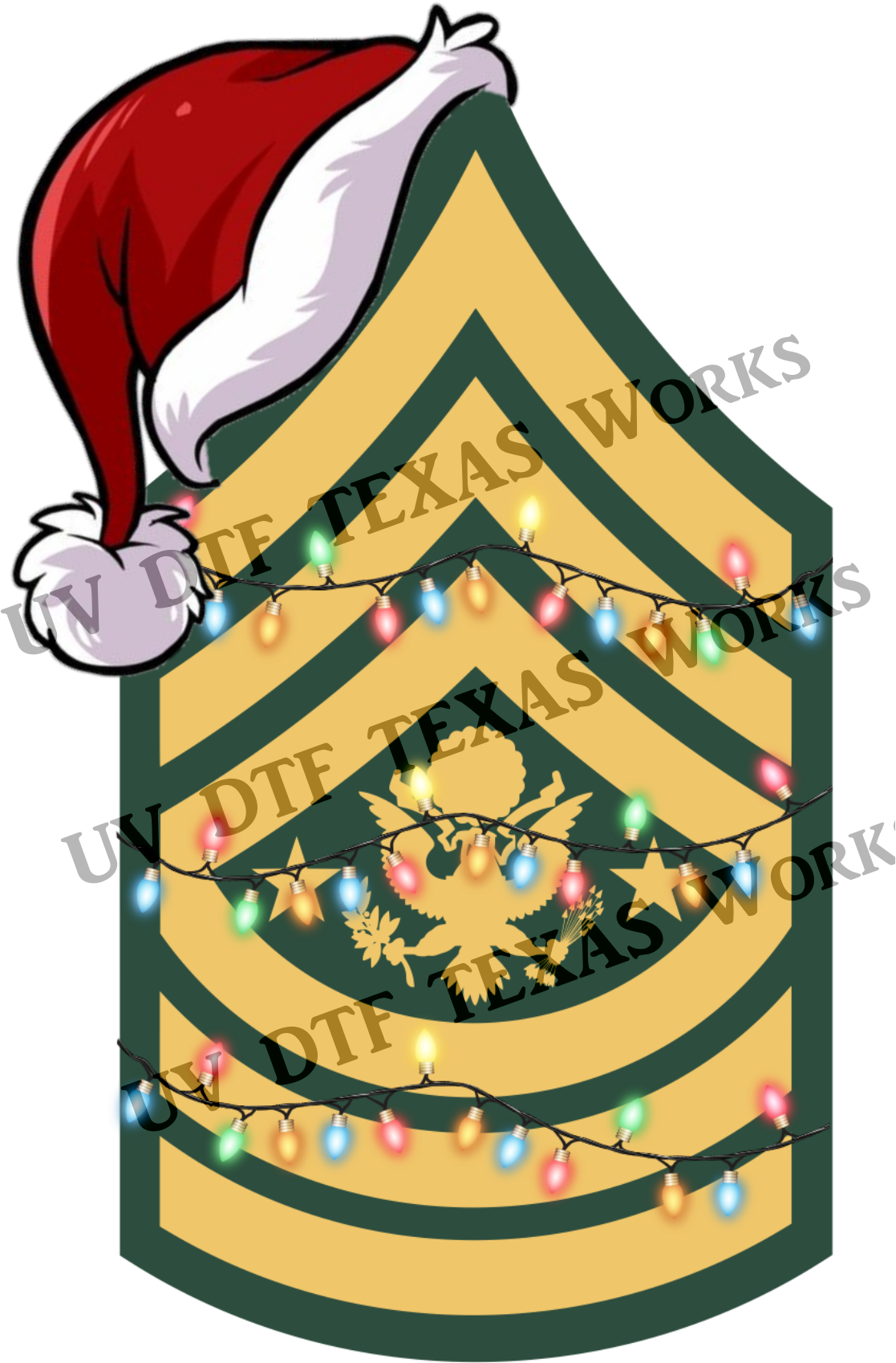 Military Rank Christmas Ornament