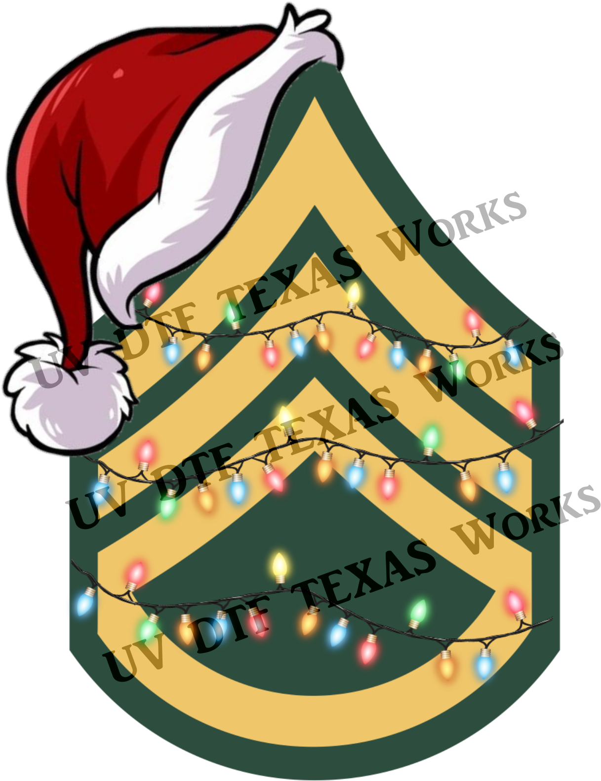 Military Rank Christmas Ornament