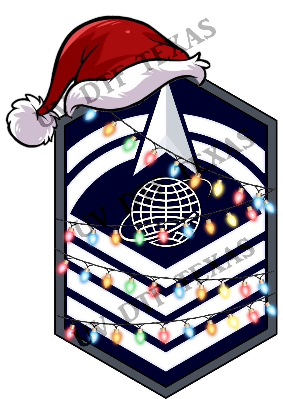 Military Rank Christmas Ornament
