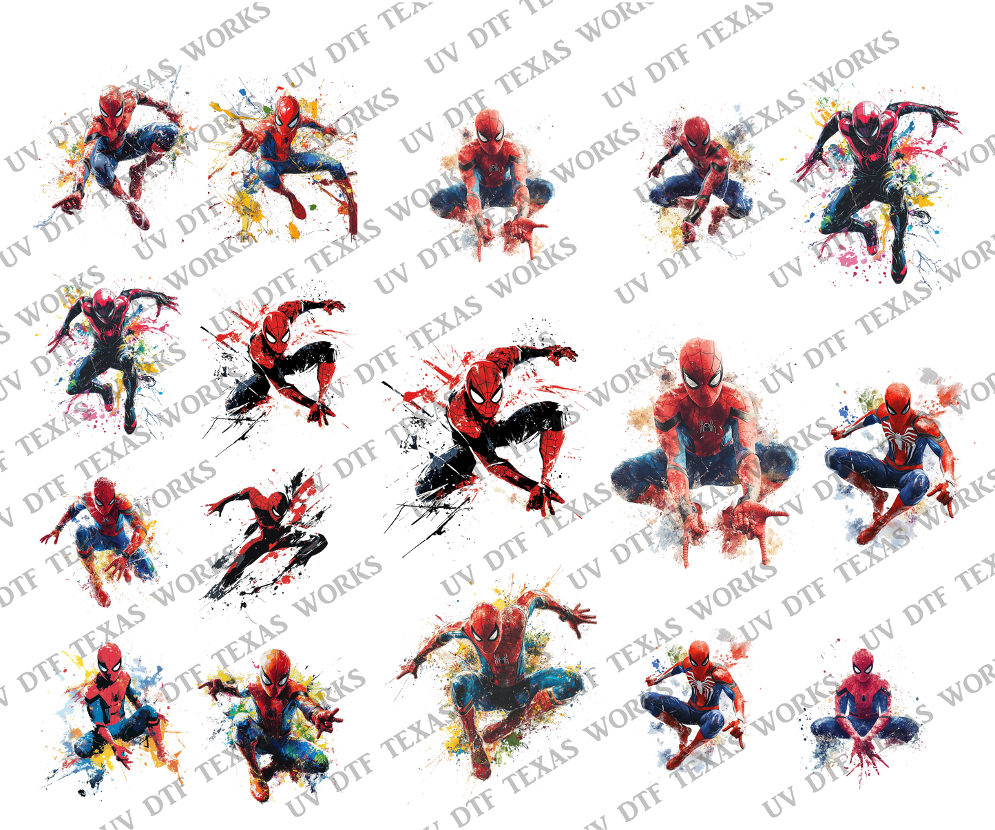 INDIVIDUAL Hero pack 3D decals 10in W x 12in H