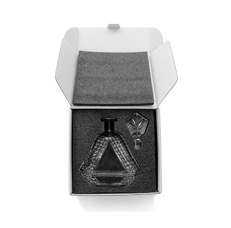 Triangle Whiskey Decanter 650mL UV DTF Printed