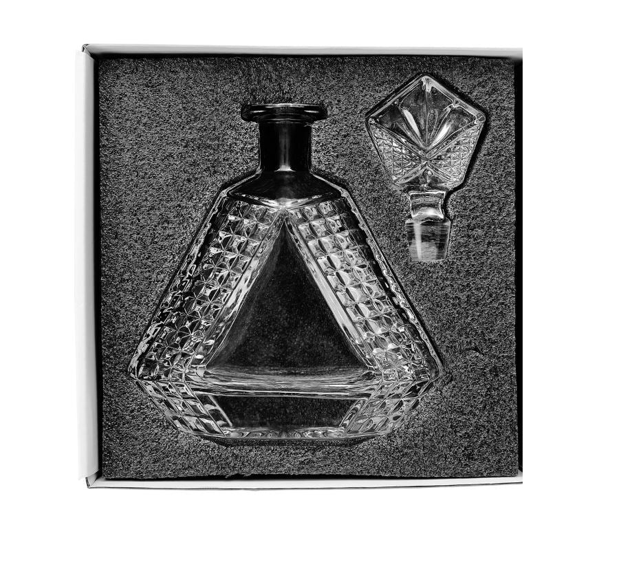 Triangle Whiskey Decanter 650mL UV DTF Printed