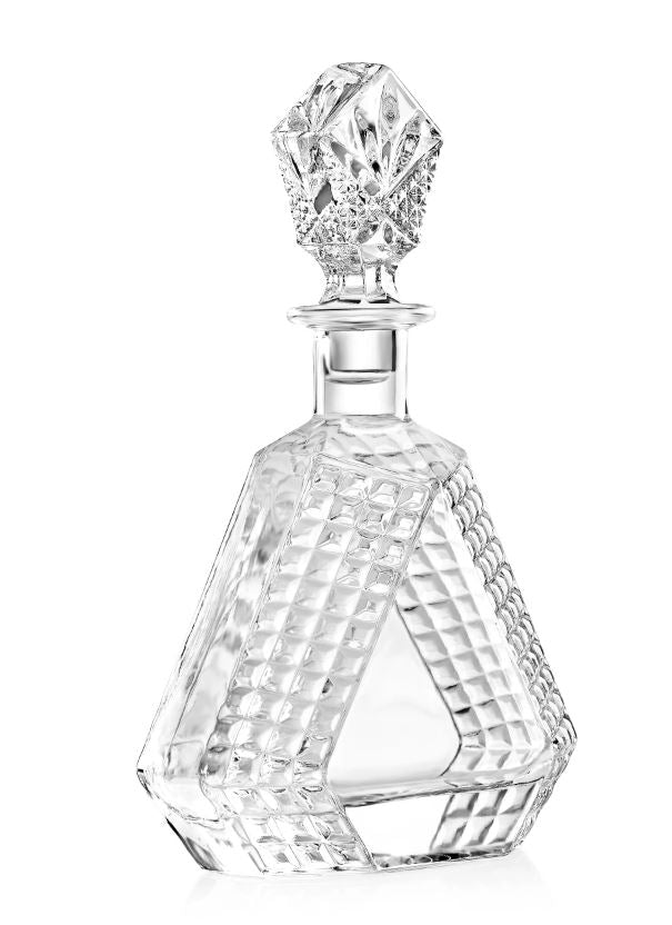 Triangle Whiskey Decanter 650mL UV DTF Printed