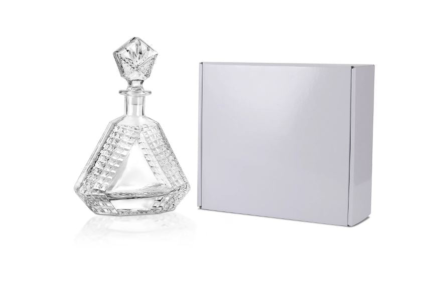 Triangle Whiskey Decanter 650mL UV DTF Printed