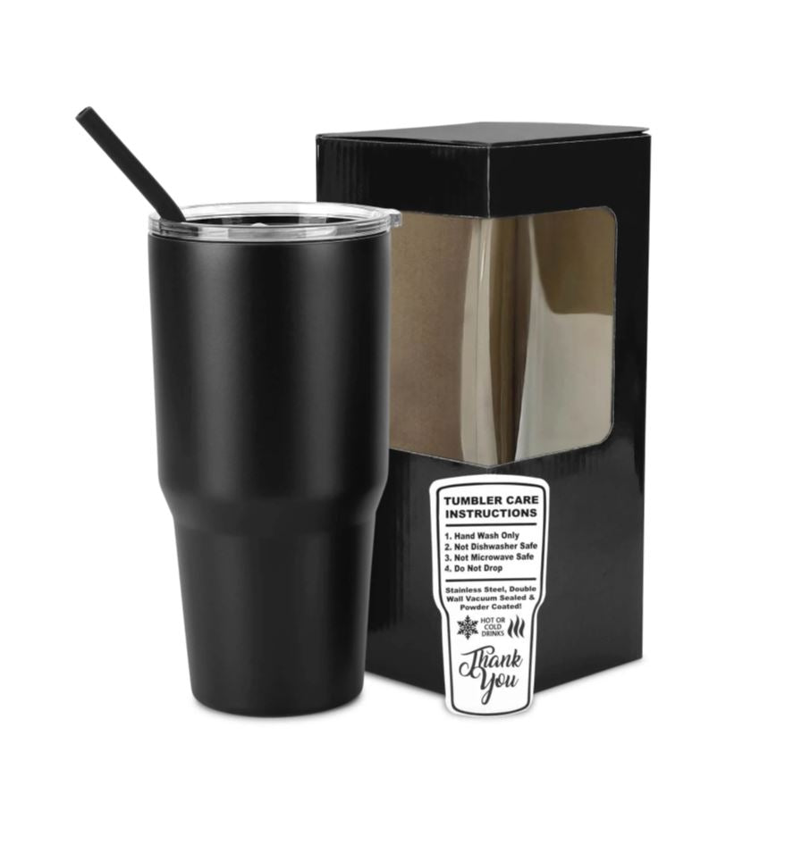 Powder-Coated 30oz Tumbler – Vacuum-Insulated & UV DTF Ready