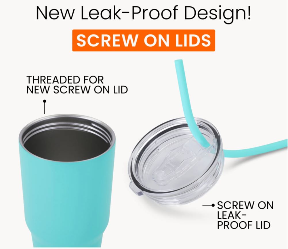 Powder-Coated 30oz Tumbler – Vacuum-Insulated & UV DTF Ready