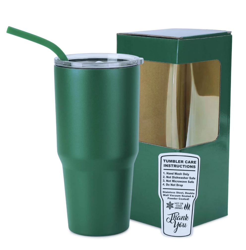 Powder-Coated 30oz Tumbler – Vacuum-Insulated & UV DTF Ready