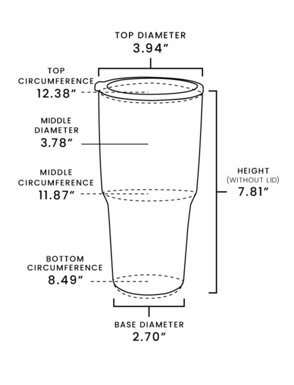 Powder-Coated 30oz Tumbler – Vacuum-Insulated & UV DTF Ready