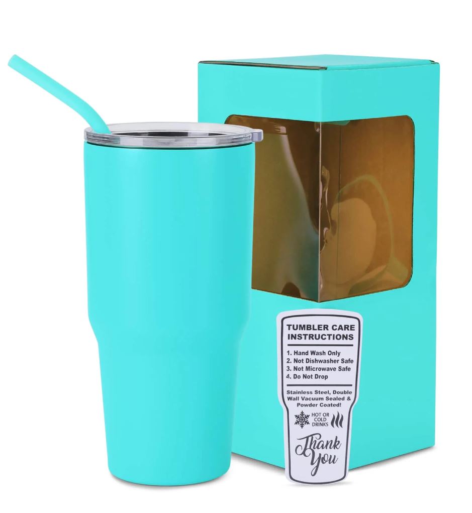 Powder-Coated 30oz Tumbler – Vacuum-Insulated & UV DTF Ready