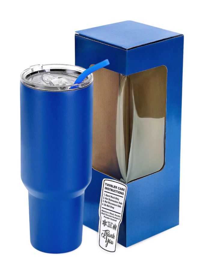 Powder-Coated 40oz Tumbler – Vacuum-Insulated & UV DTF Ready