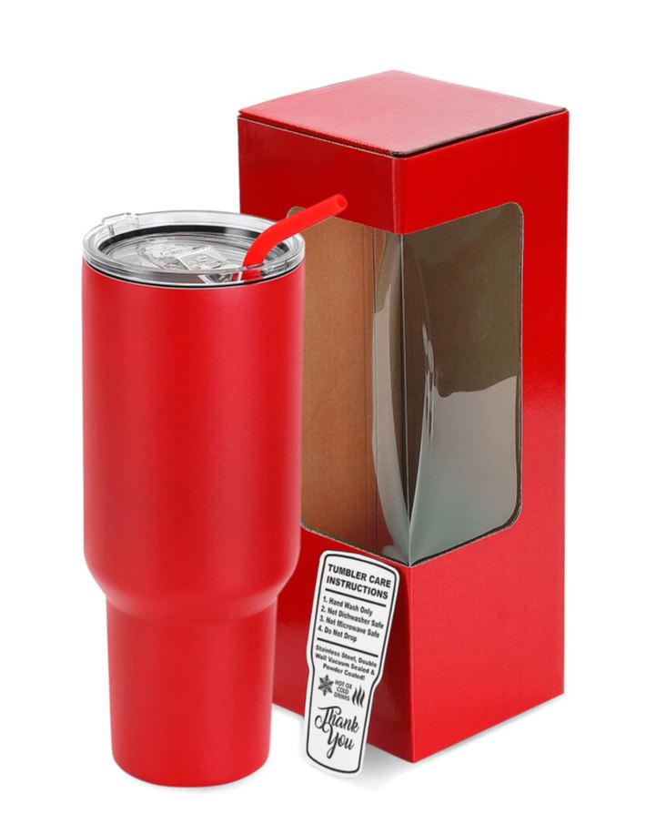 Powder-Coated 40oz Tumbler – Vacuum-Insulated & UV DTF Ready