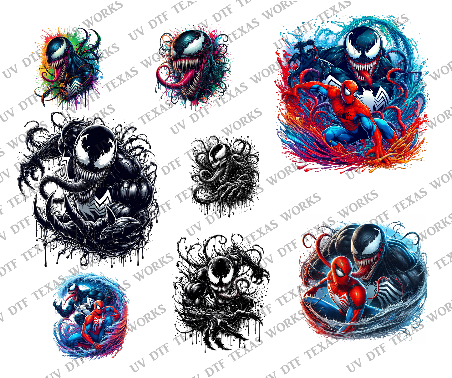 INDIVIDUAL Hero pack 3D decals 10in W x 12in H