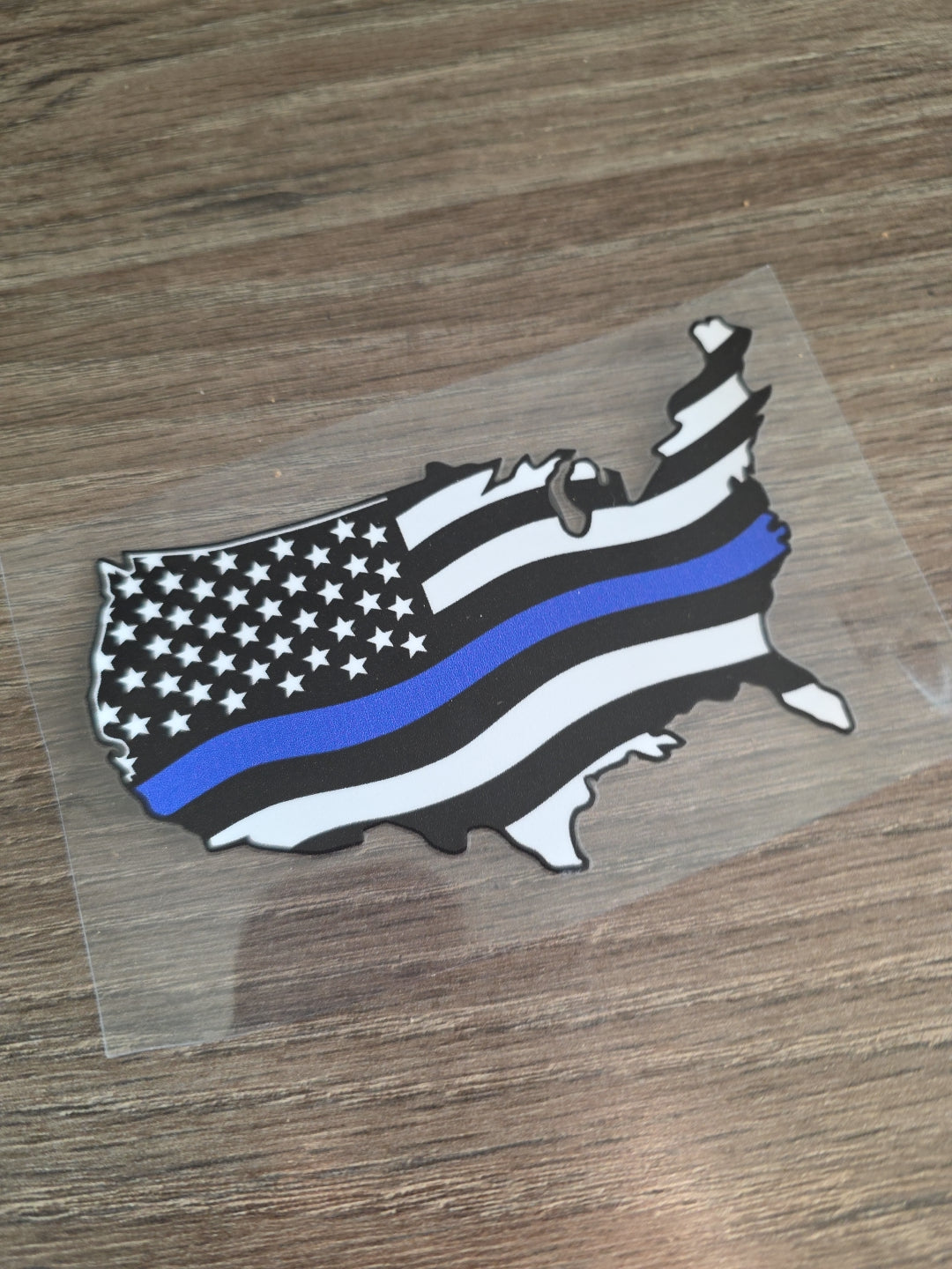 American Flag United States Silloutte UV DTF Decal Sticker