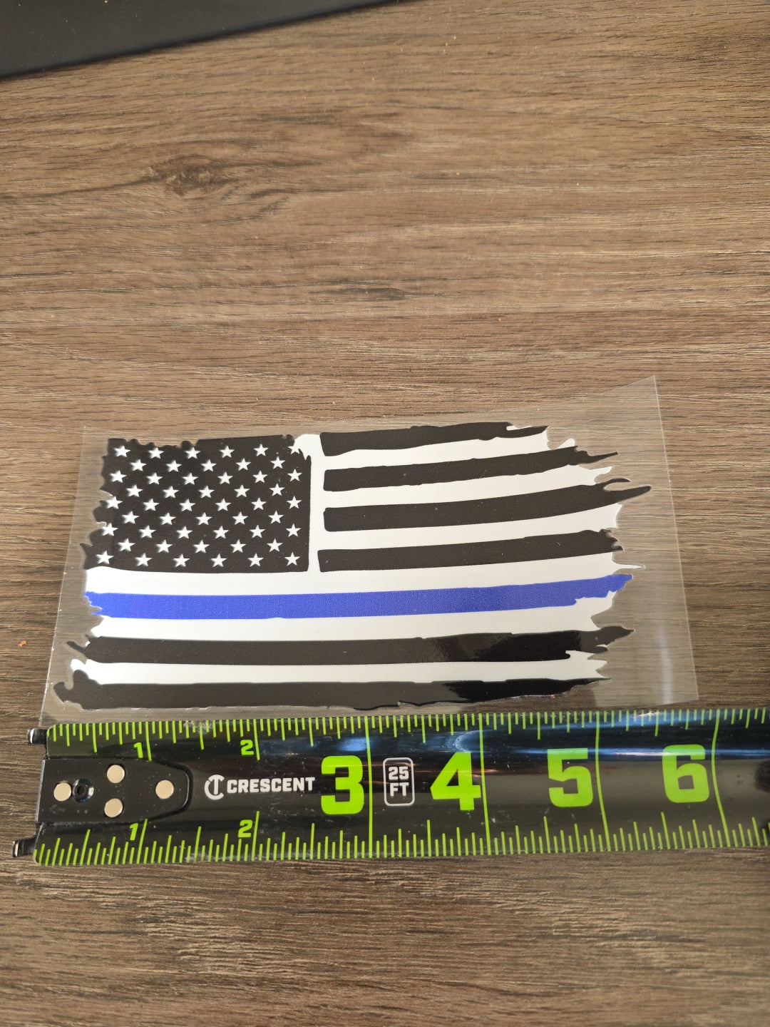 American Flag Distressed Horizontal UV DTF Decal Sticker