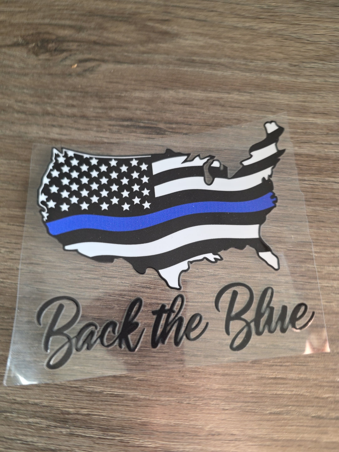 American Flag United States Silloutte UV DTF Decal Sticker