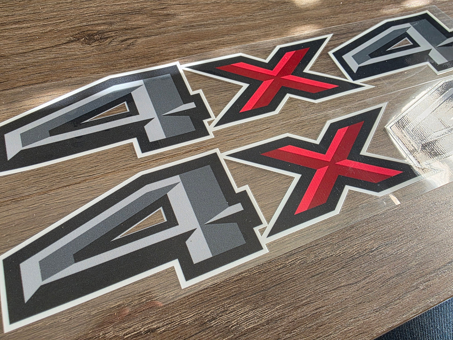 2pc 2015–2016 Ford F-150/F-250/F-350 4x4 Bed Decals – UV DTF Replacement Set