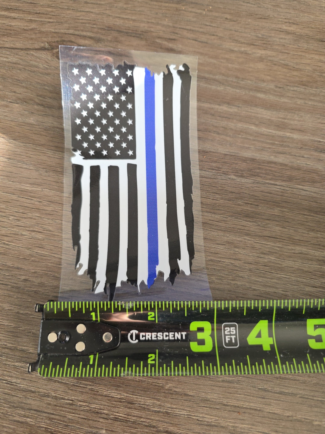 American Flag Distressed Vertical UV DTF Decal Sticker