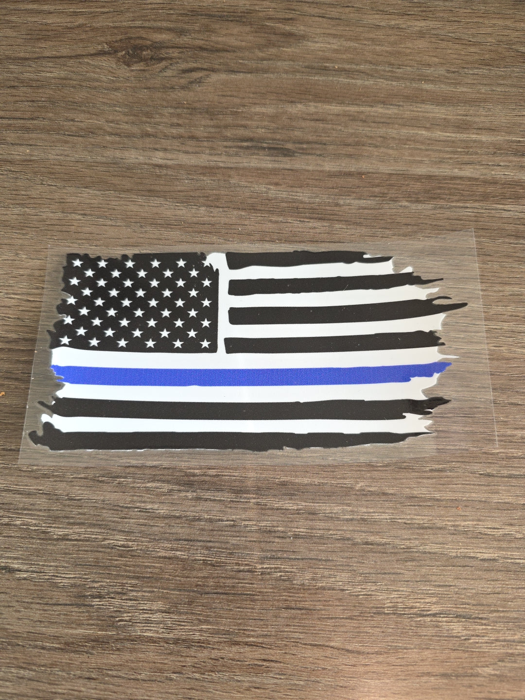 American Flag Distressed Horizontal UV DTF Decal Sticker