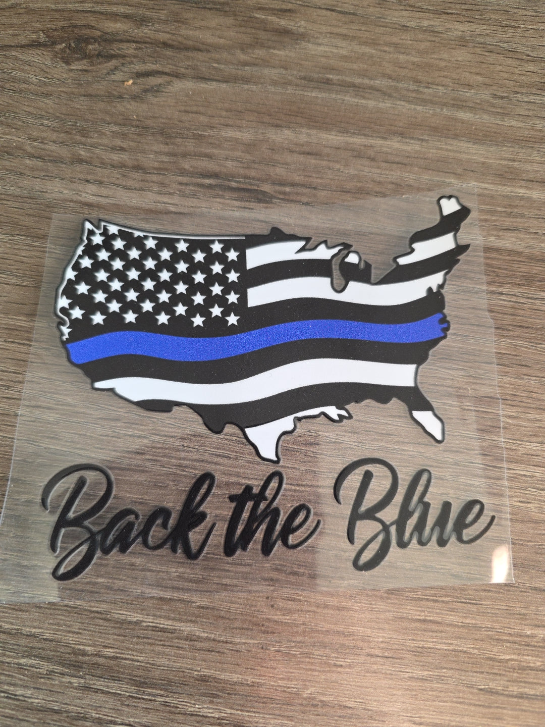 American Flag United States Silloutte UV DTF Decal Sticker