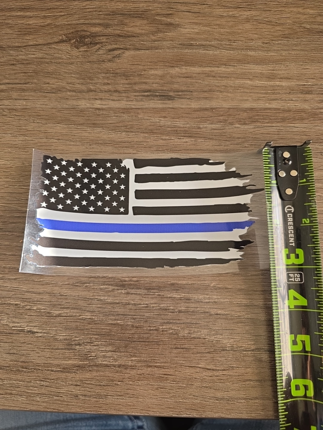 American Flag Distressed Horizontal UV DTF Decal Sticker