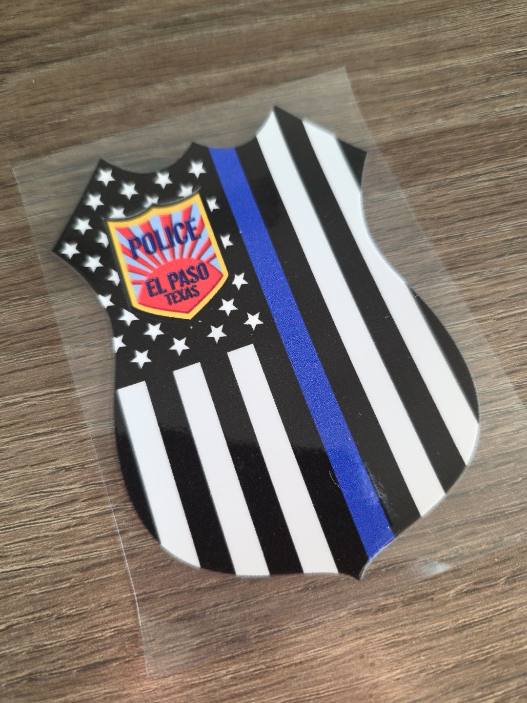 American Flag Badge EPPD UV DTF Decal Sticker